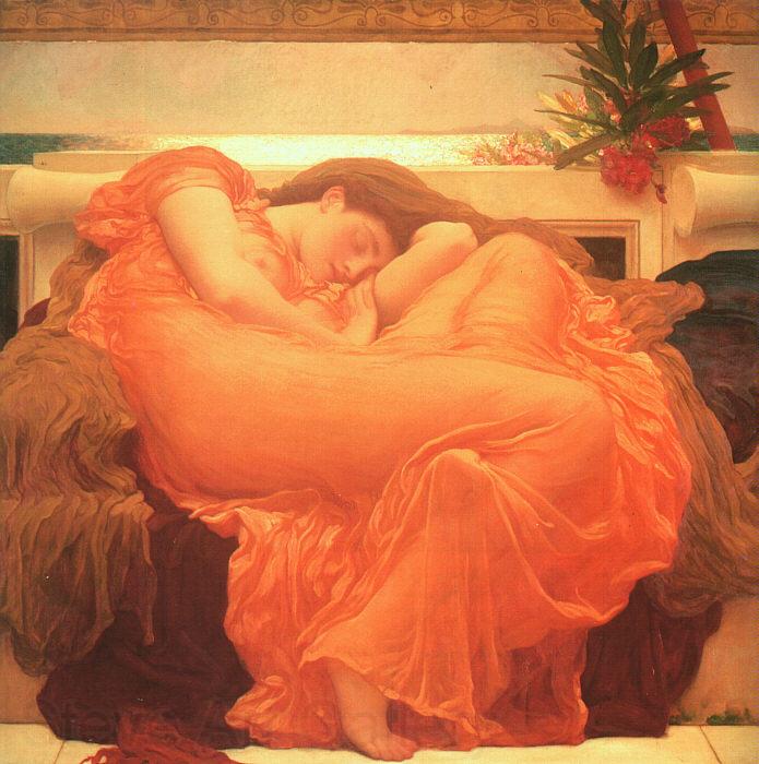 Lord Frederic Leighton Flaming June